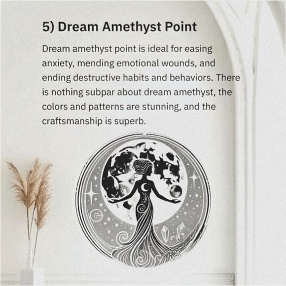 Natural Stone aurelite Canadian chevron super 23 Dream Amethyst Crystal - Picture 9 of 15